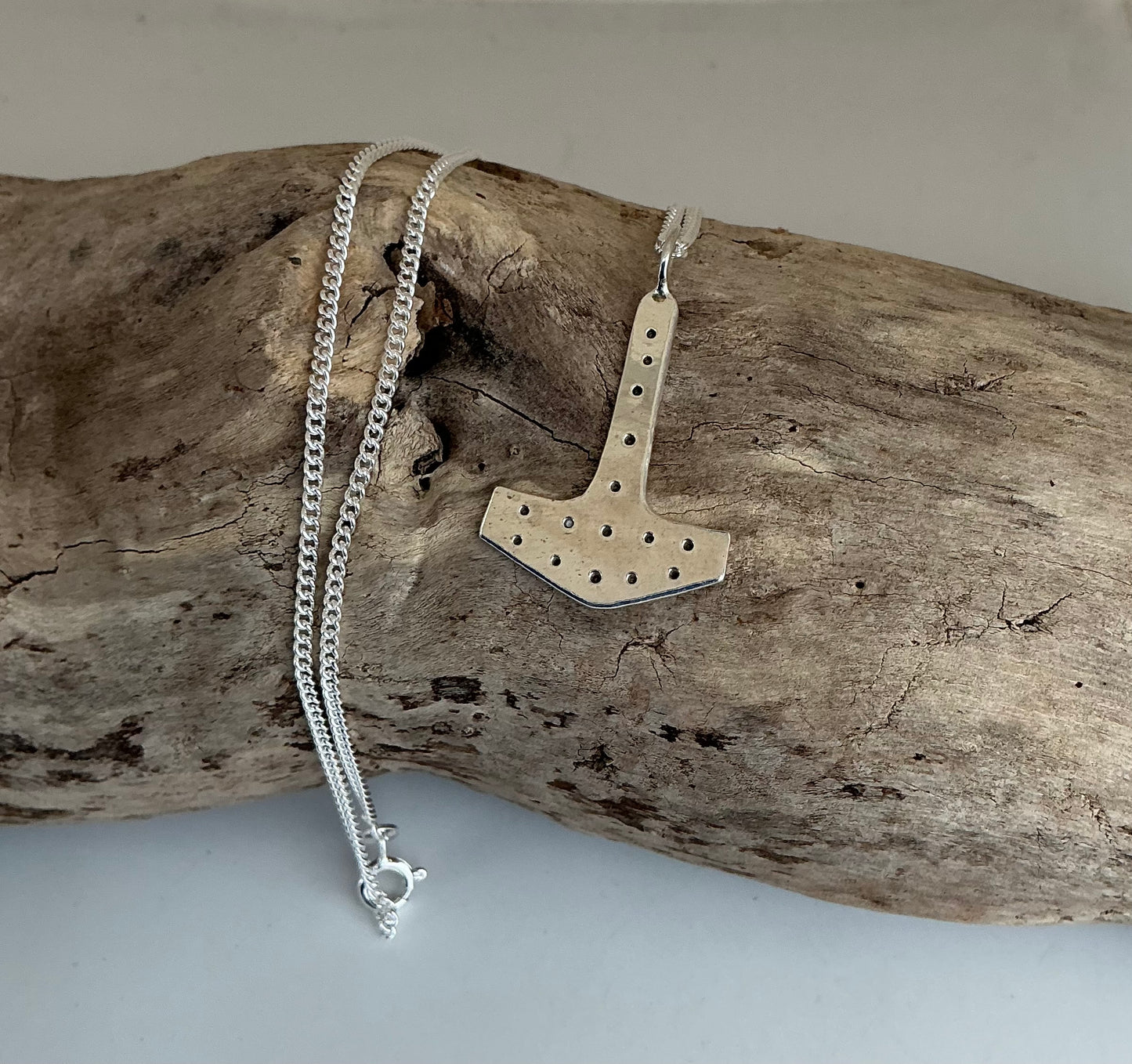 Handmade Thors hammer pendant