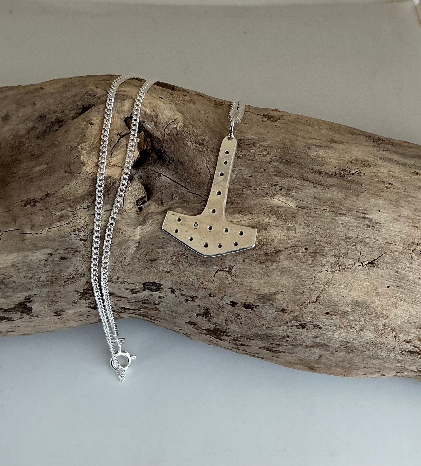 Handmade Thors hammer pendant