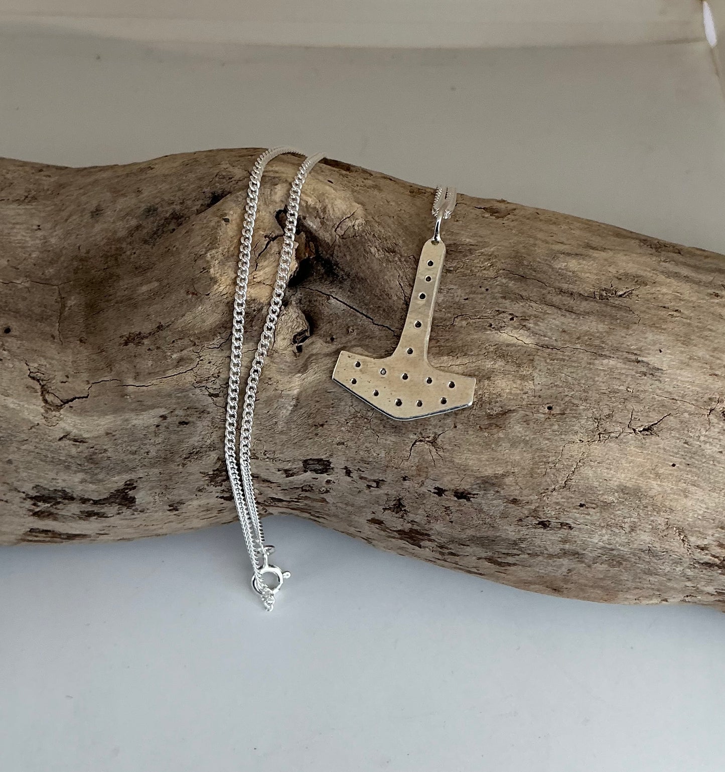 Handmade Thors hammer pendant