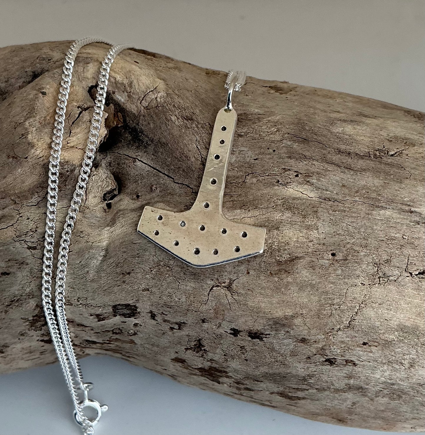 Handmade Thors hammer pendant