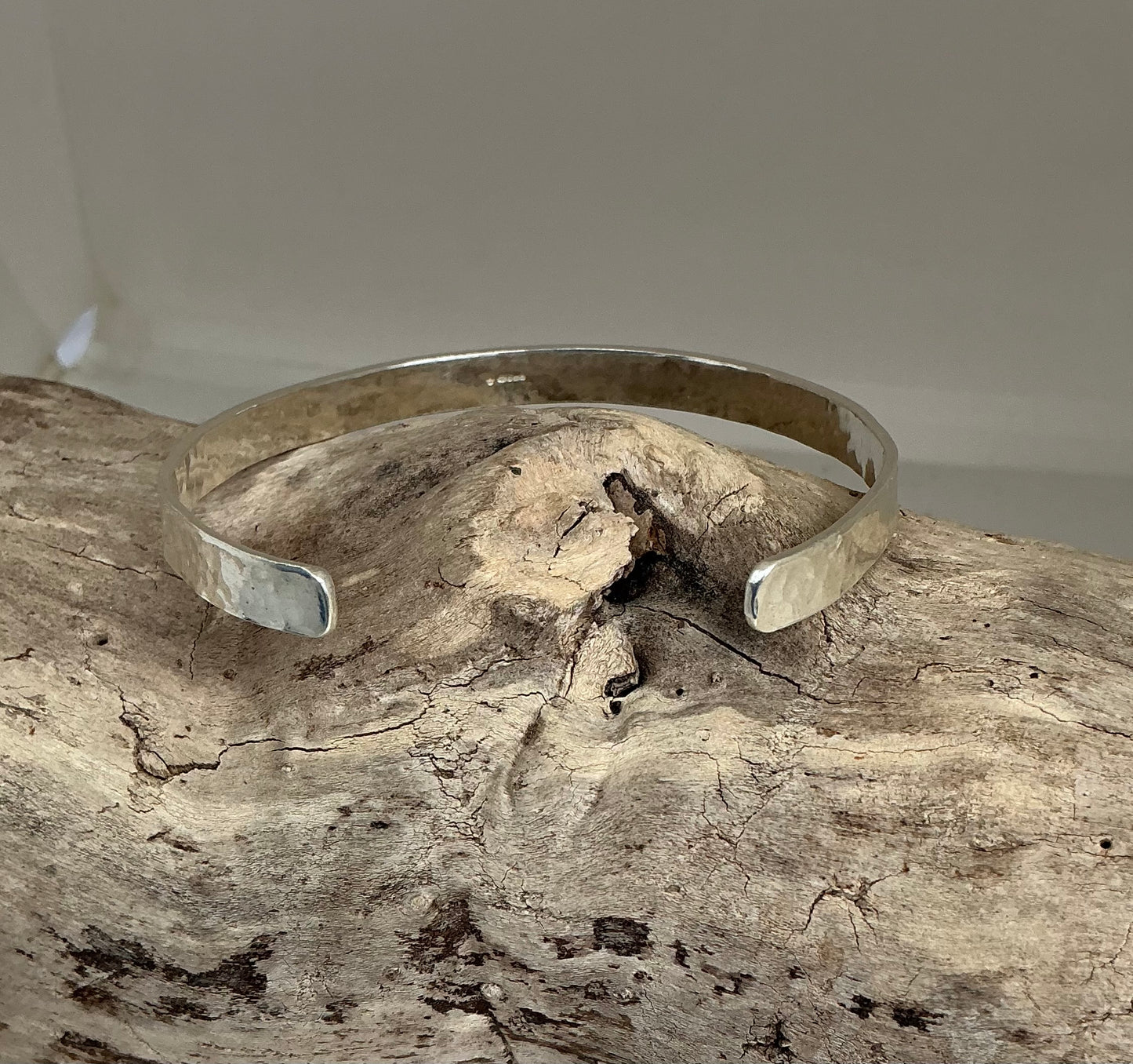 Hammered cuff bracelet