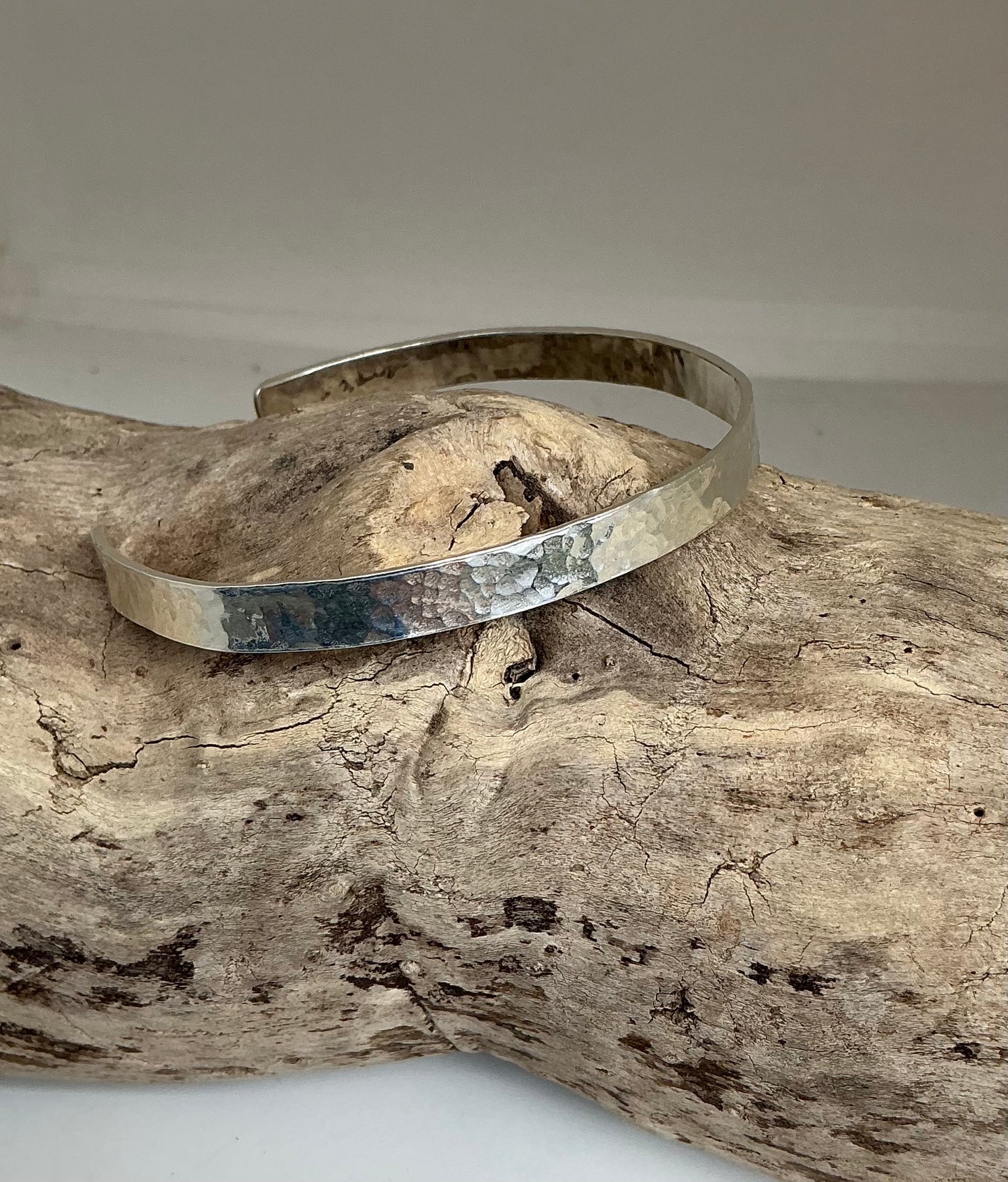 Hammered cuff bracelet