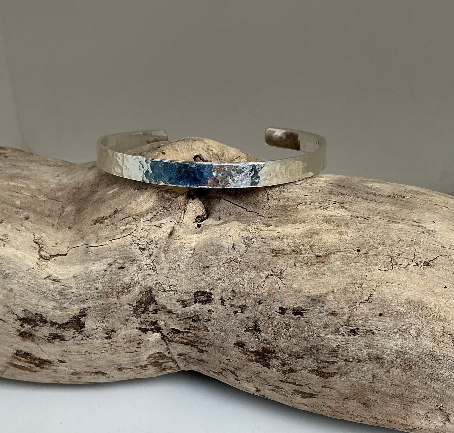 Hammered cuff bracelet