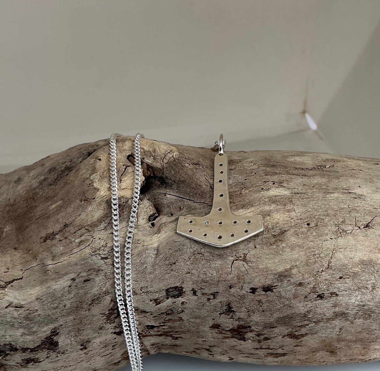 Handmade Thors hammer pendant