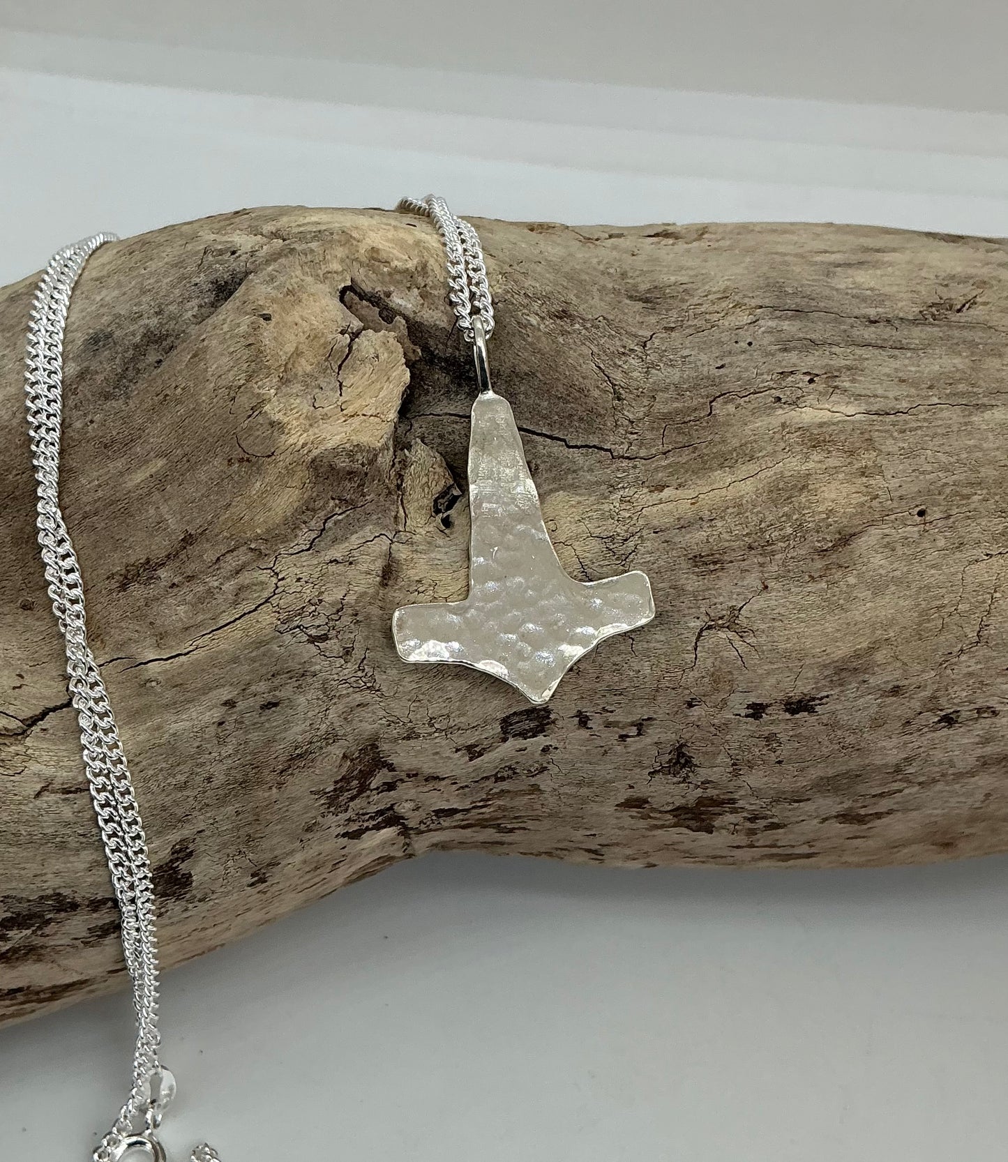 Hammered Thors hammer pendant