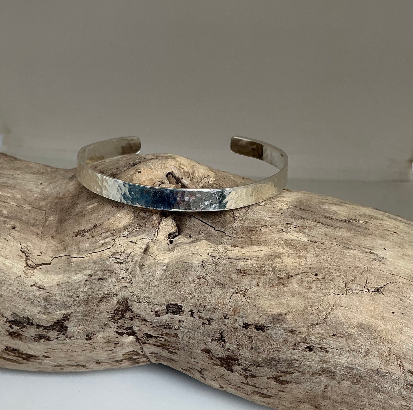 Hammered cuff bracelet