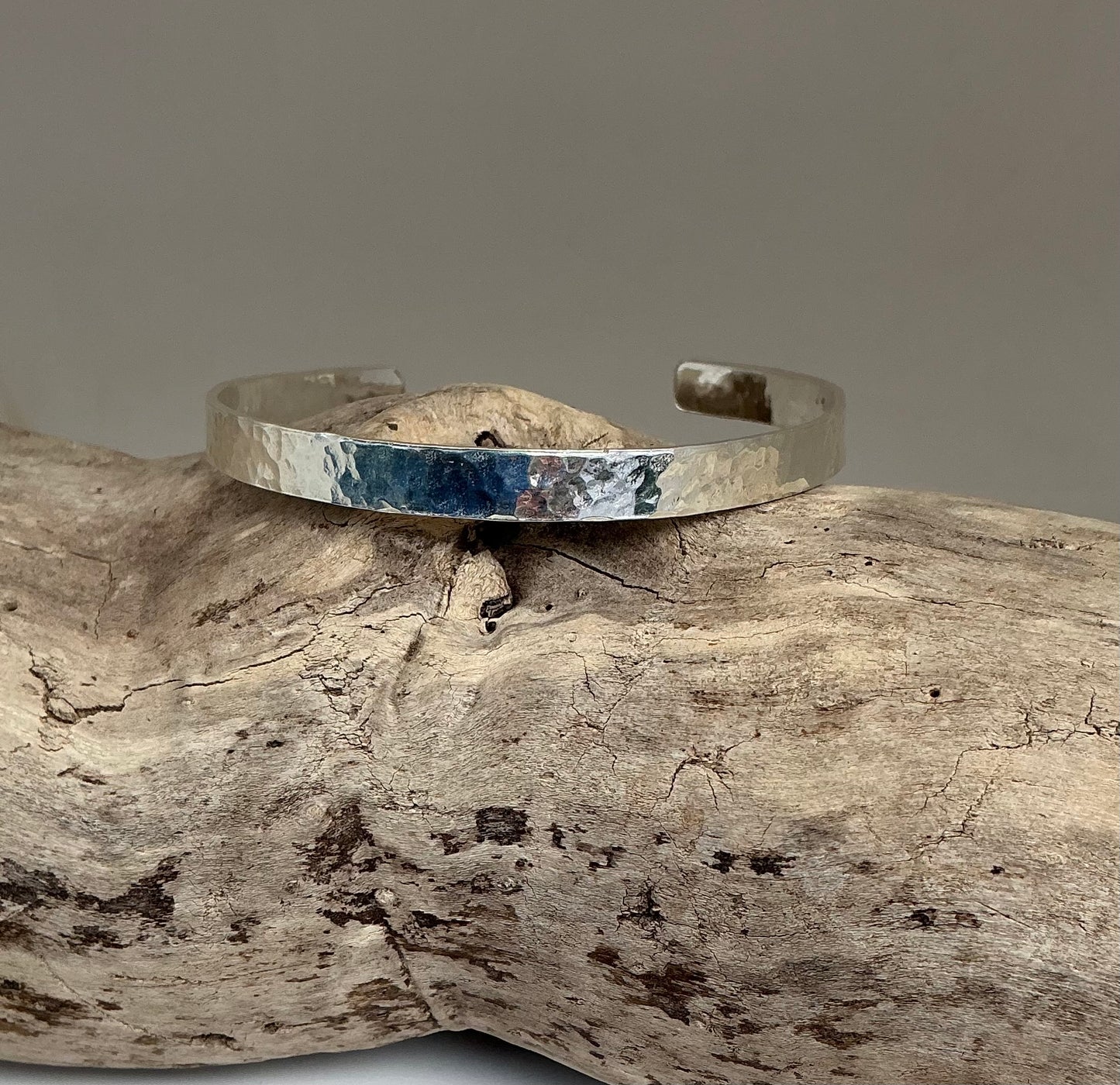 Hammered cuff bracelet