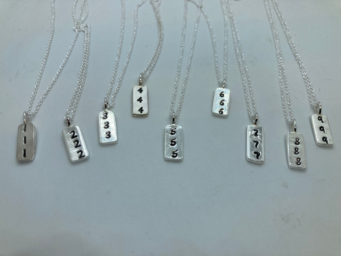 Angel number pendants