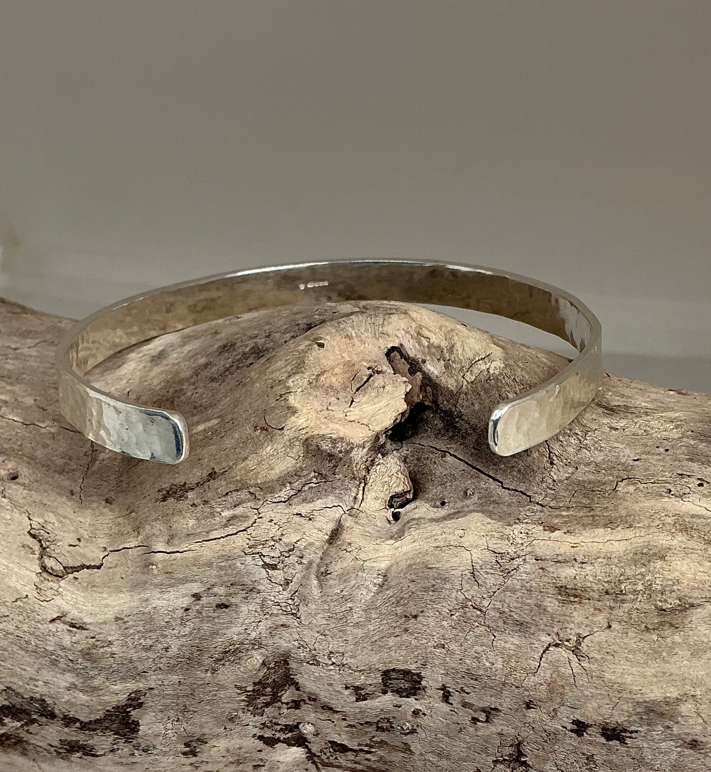 Hammered cuff bracelet