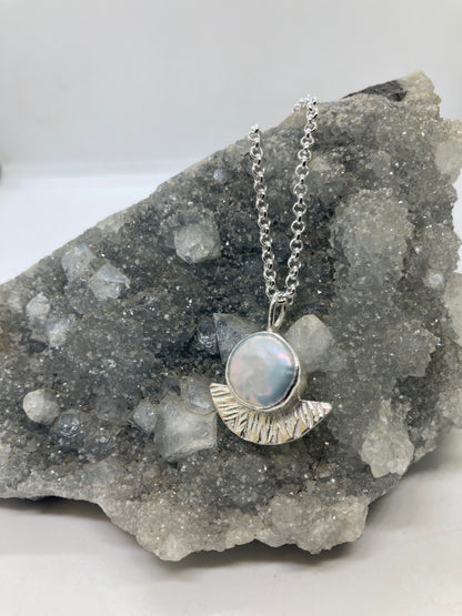Pearl Sterling silver pendant