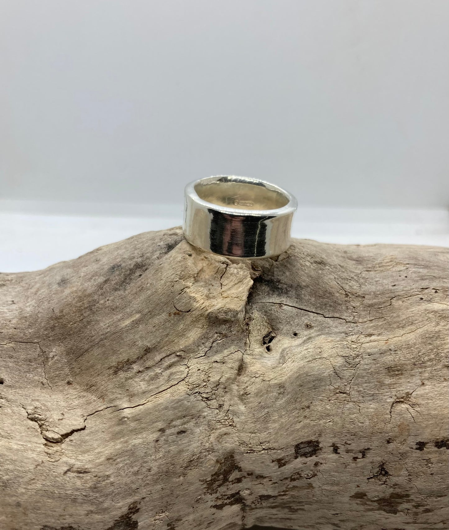 Chunky sterling silver ring UK size M