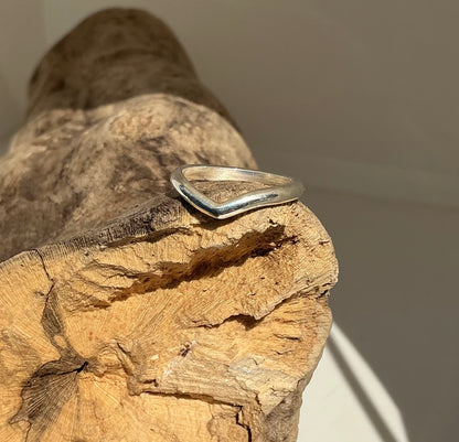 Sterling silver Wishbone ring