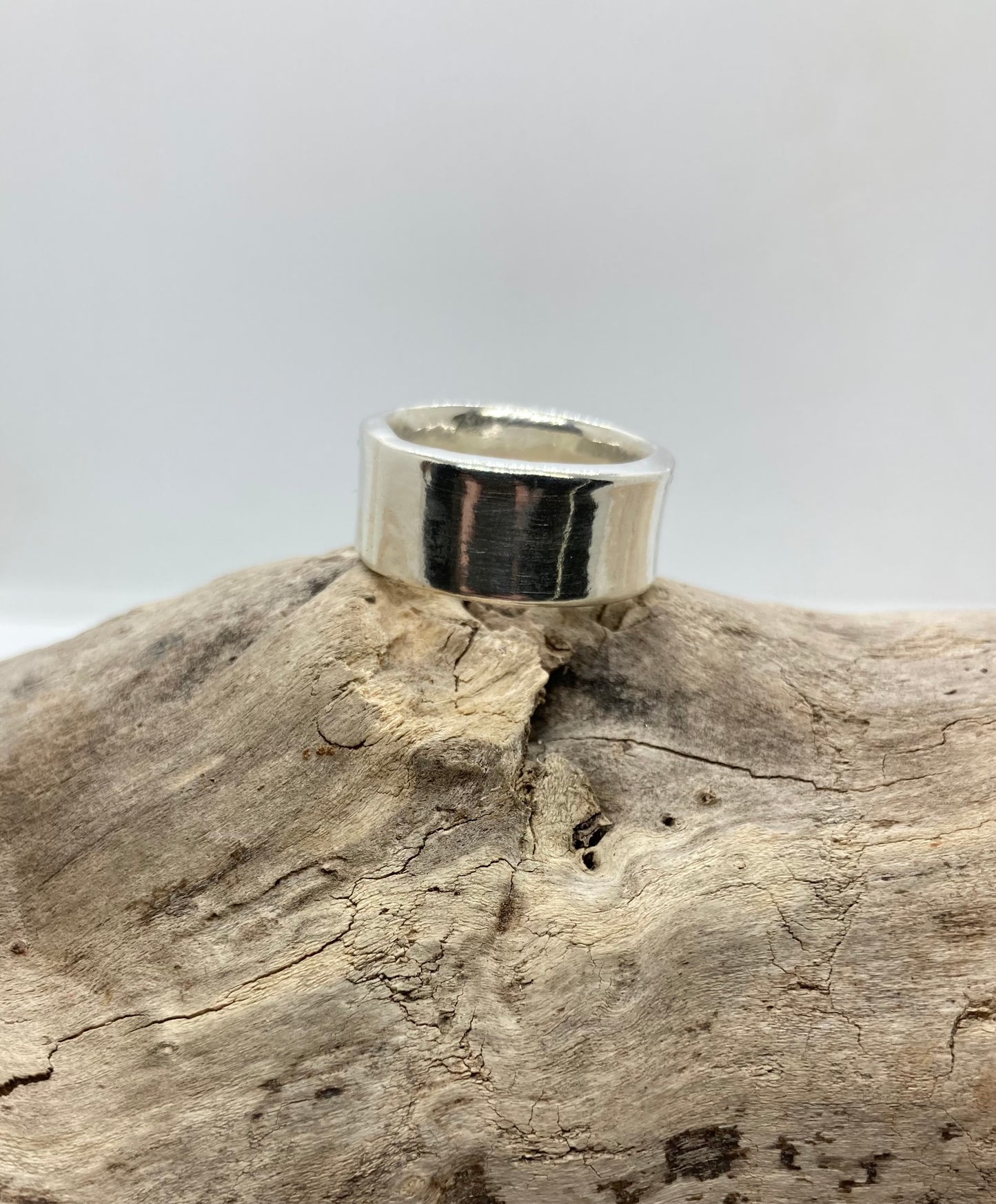 Chunky sterling silver ring UK size M