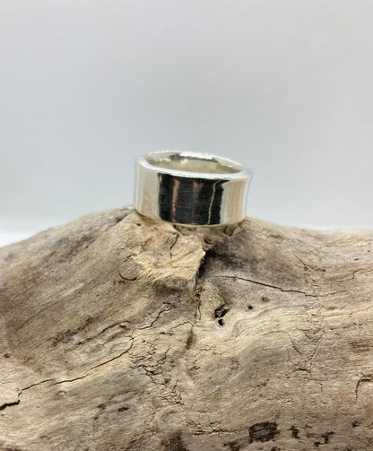 Chunky sterling silver ring UK size M