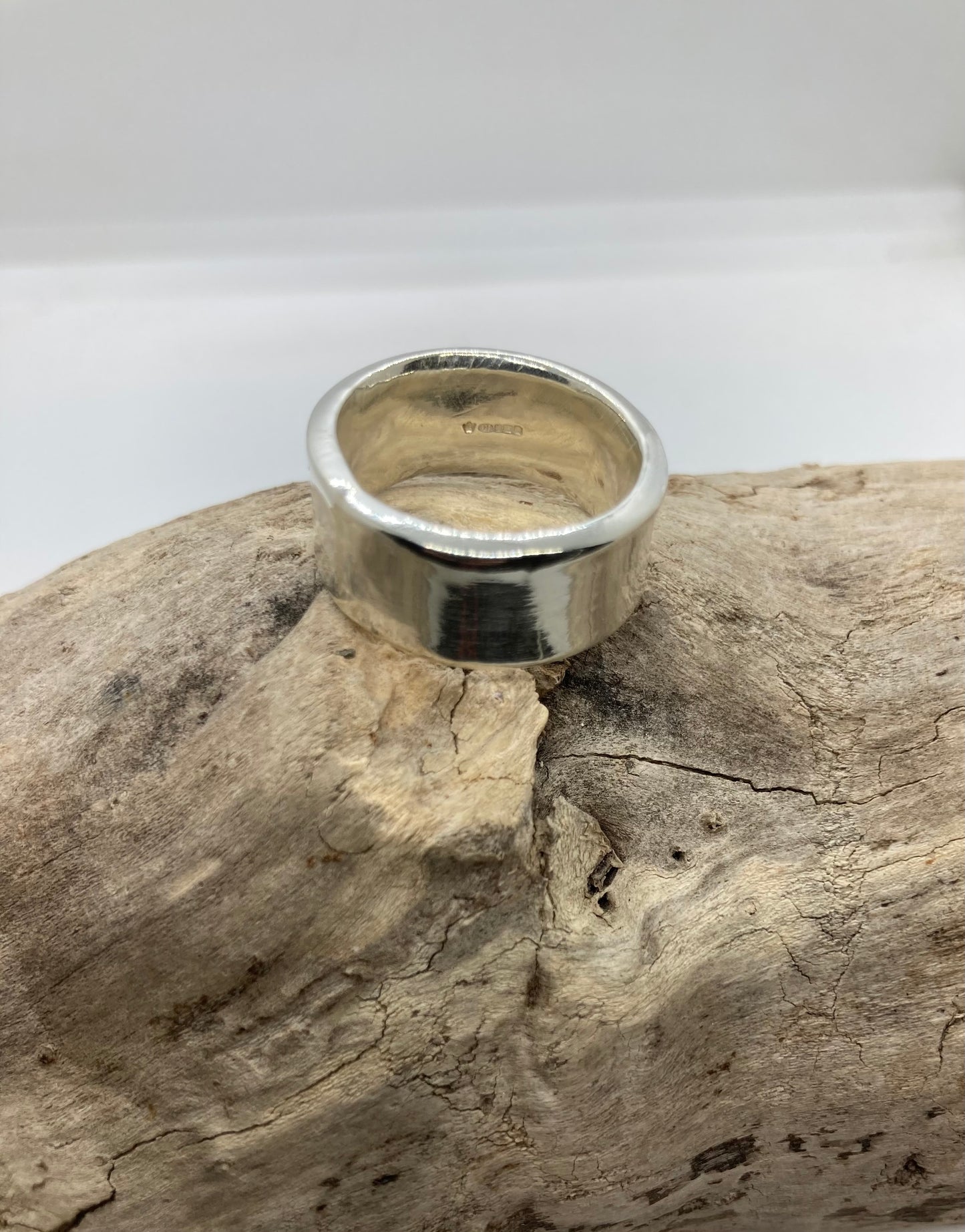 Chunky sterling silver ring UK size M