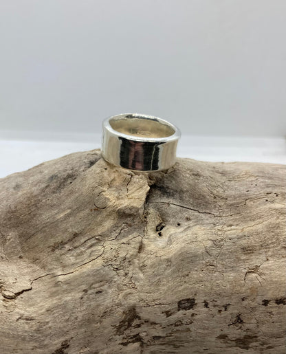 Chunky sterling silver ring UK size M