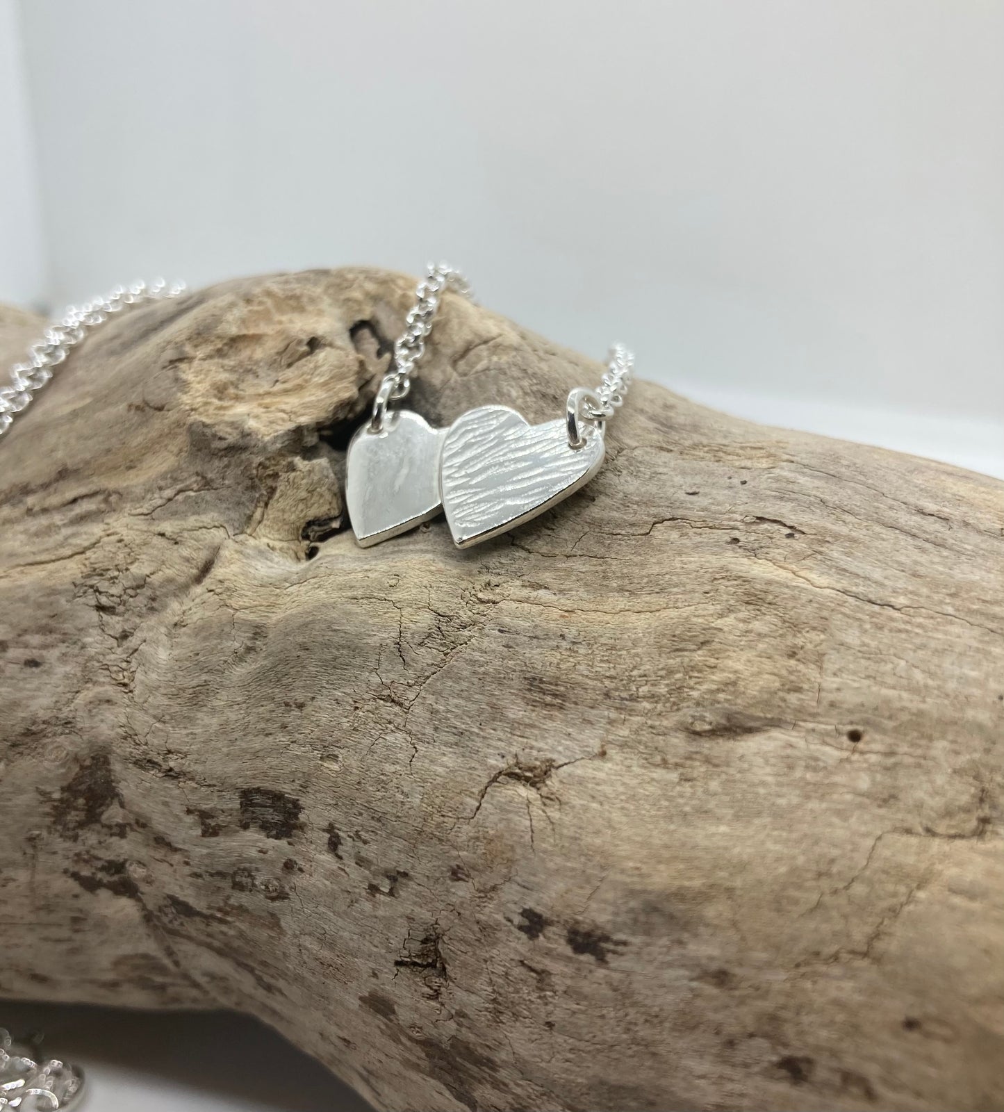 Double heart pendant