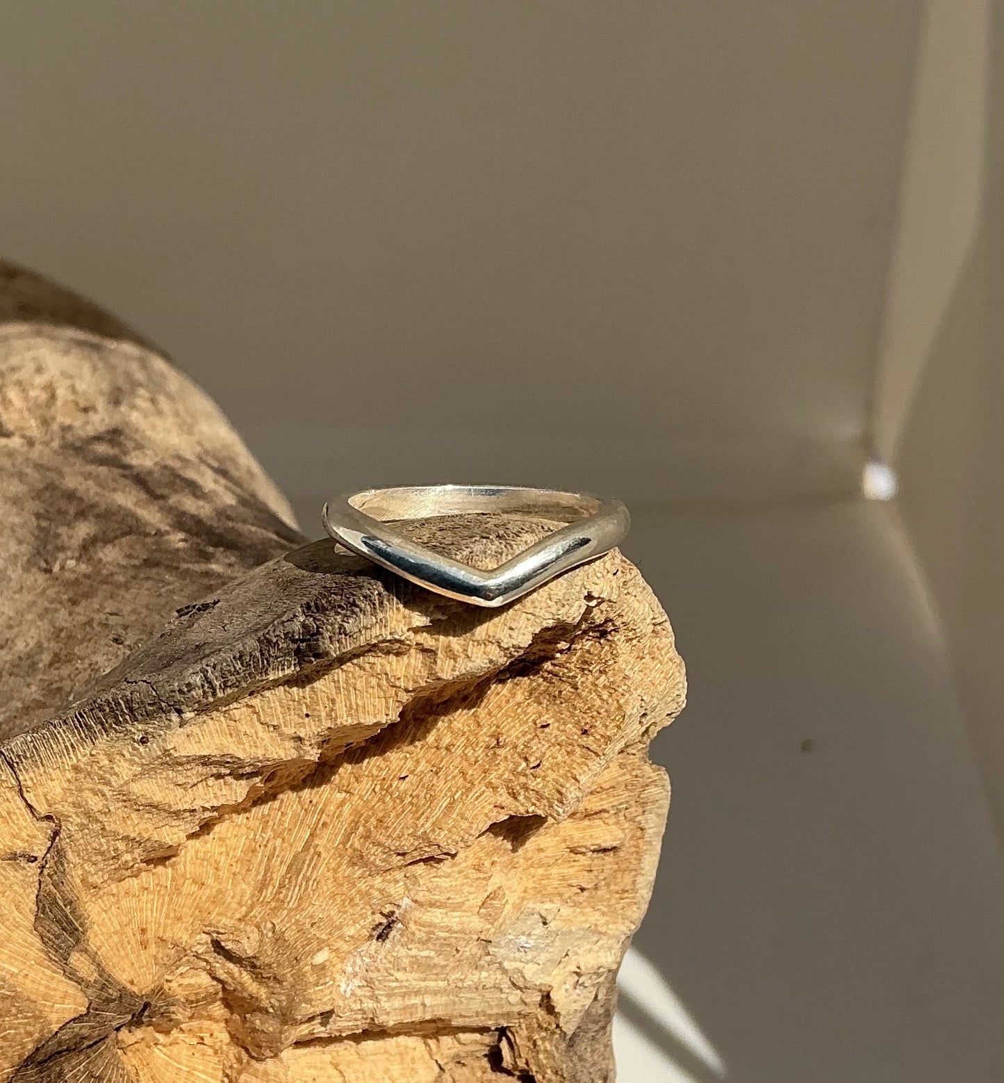 Sterling silver Wishbone ring