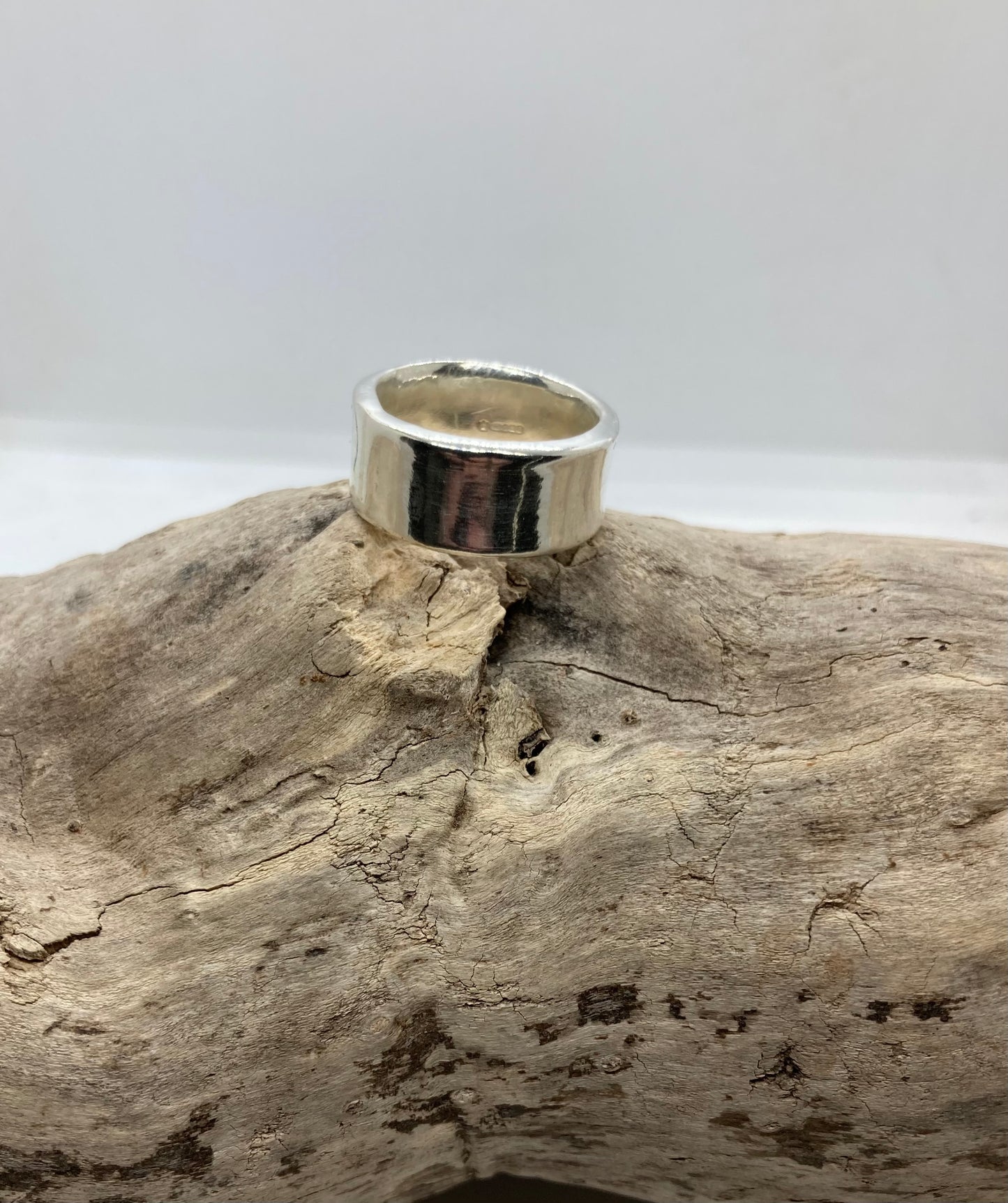 Chunky sterling silver ring UK size M