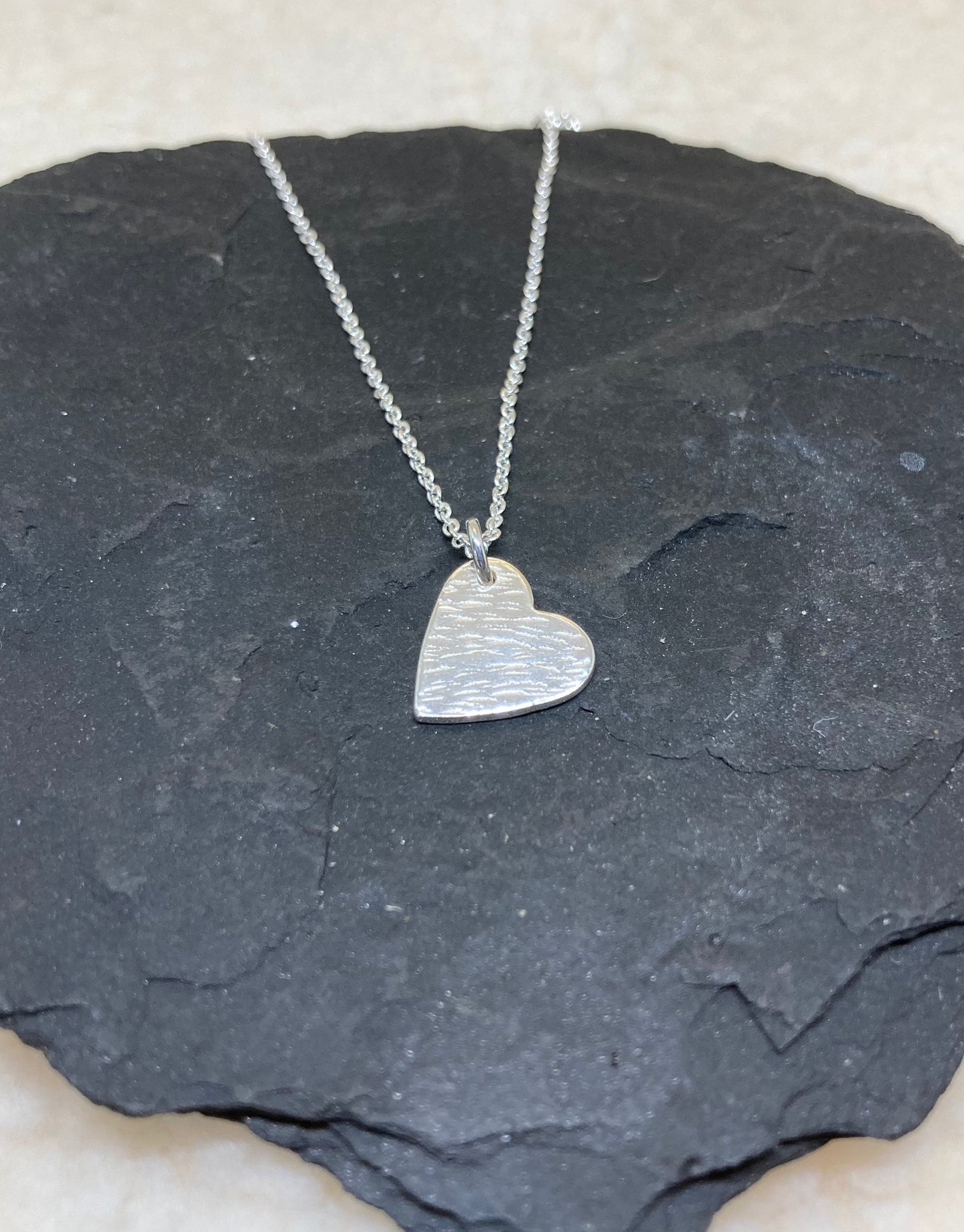 Sterling silver heart pendant