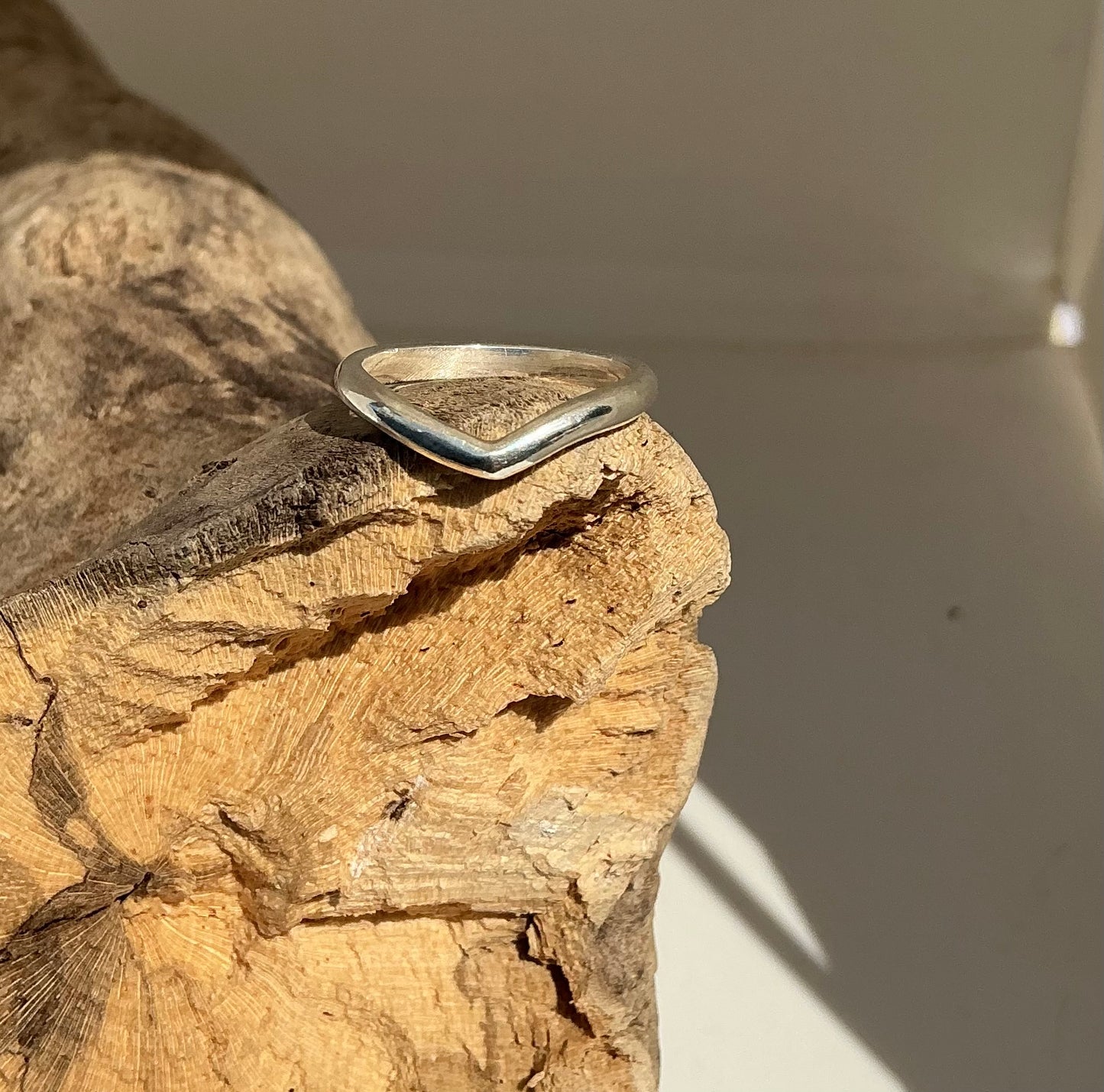 Sterling silver Wishbone ring