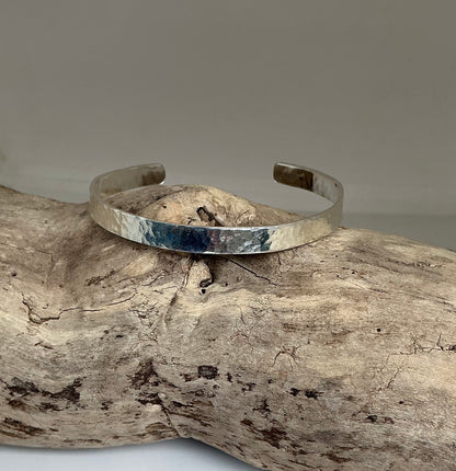 Hammered cuff bracelet