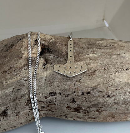 Handmade Thors hammer pendant