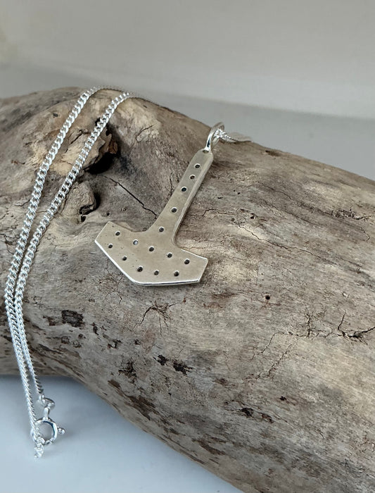 Handmade Thors hammer pendant