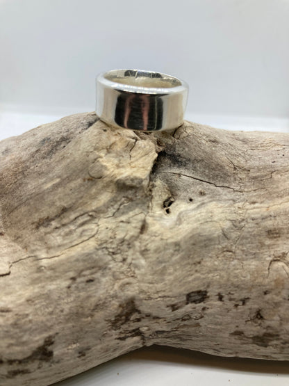 Chunky sterling silver ring UK size M