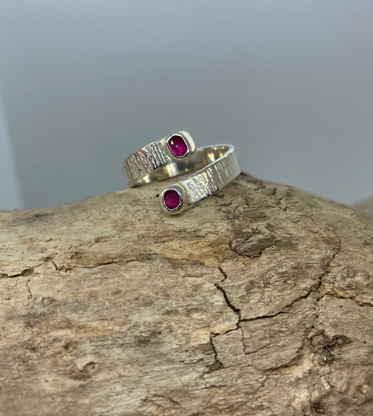 Ruby twist ring UK size O