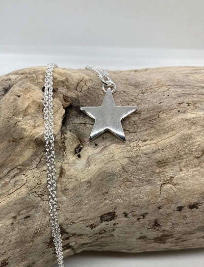 Sterling silver star pendant