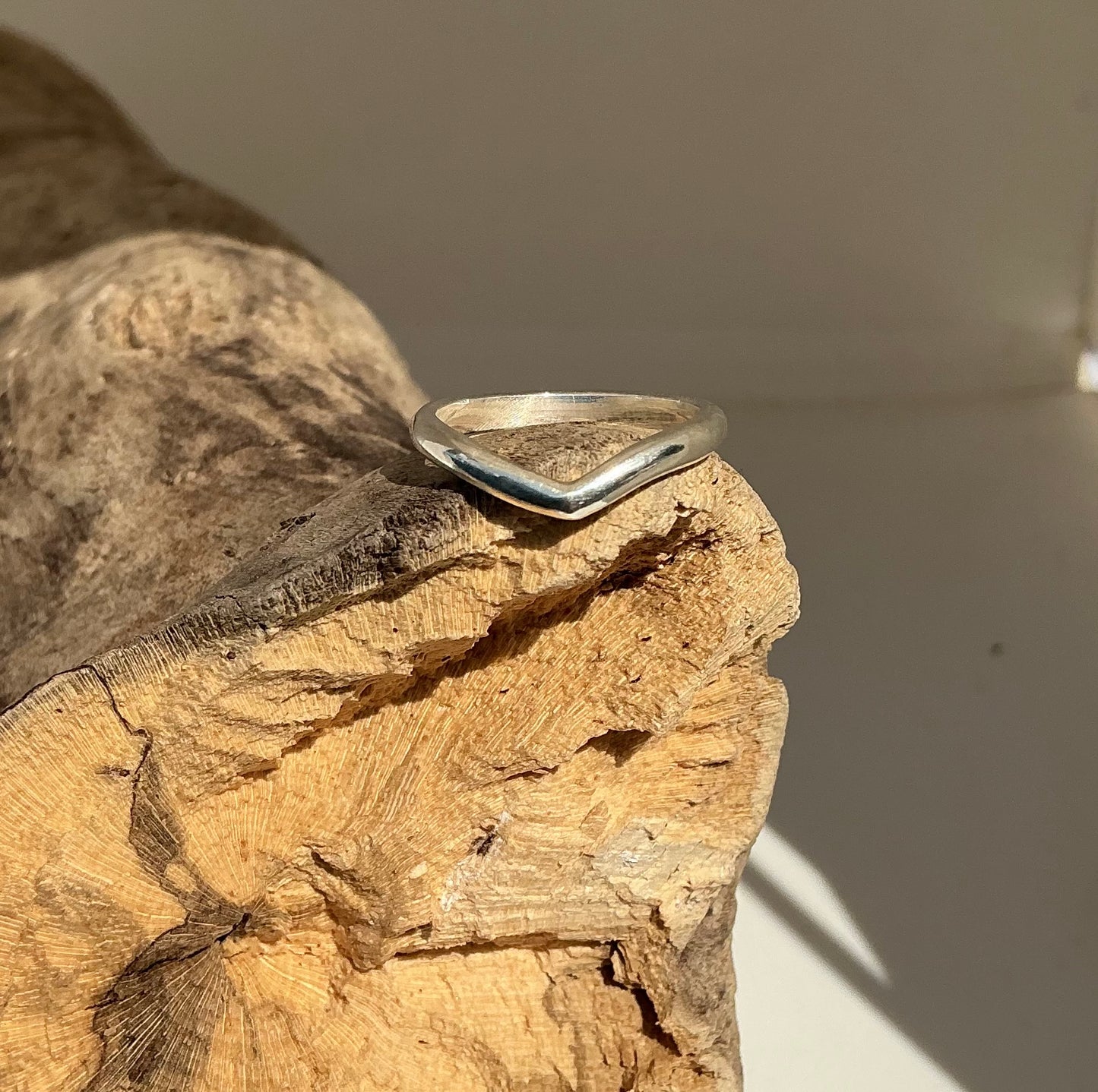 Sterling silver Wishbone ring