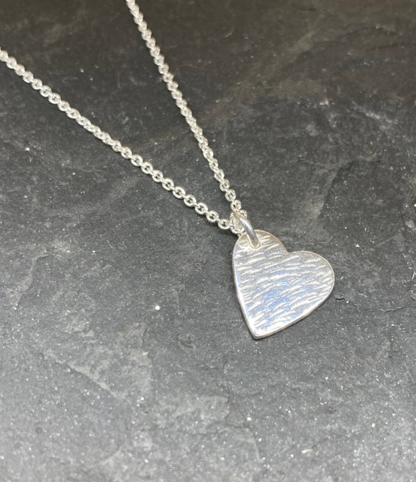 Sterling silver heart pendant