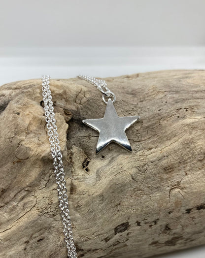 Sterling silver star pendant