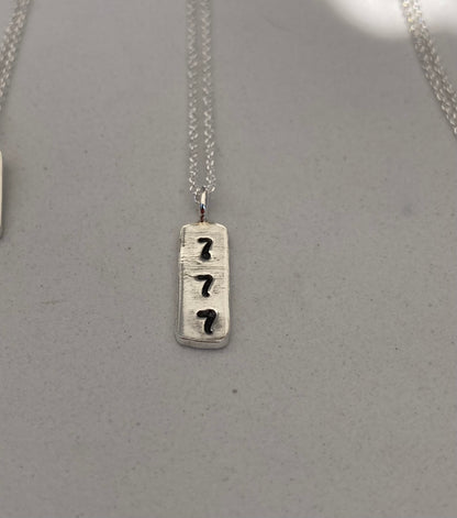 Angel number pendants