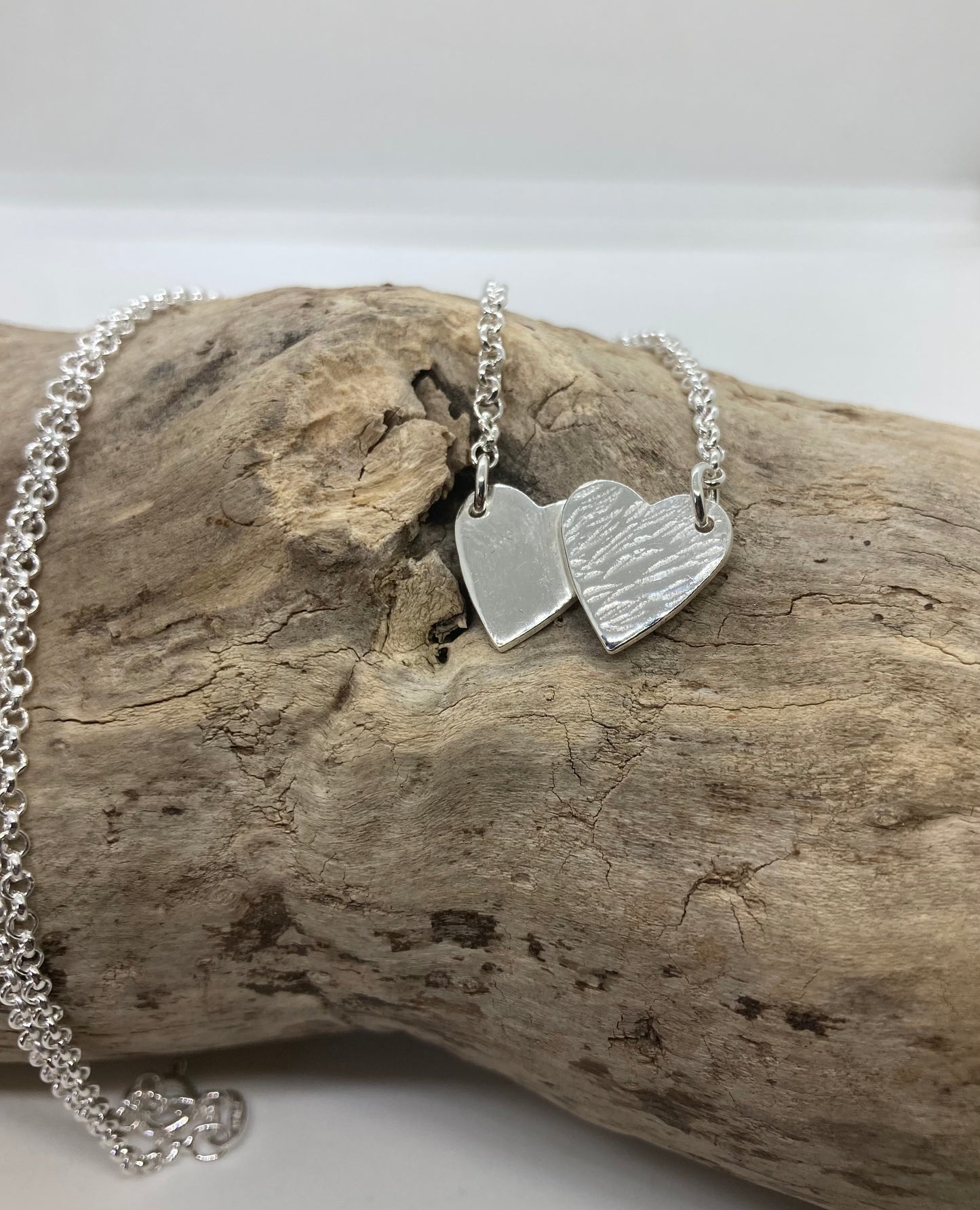 Double heart pendant