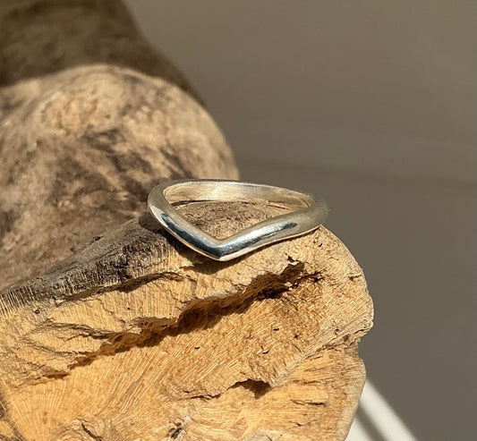 Sterling silver Wishbone ring