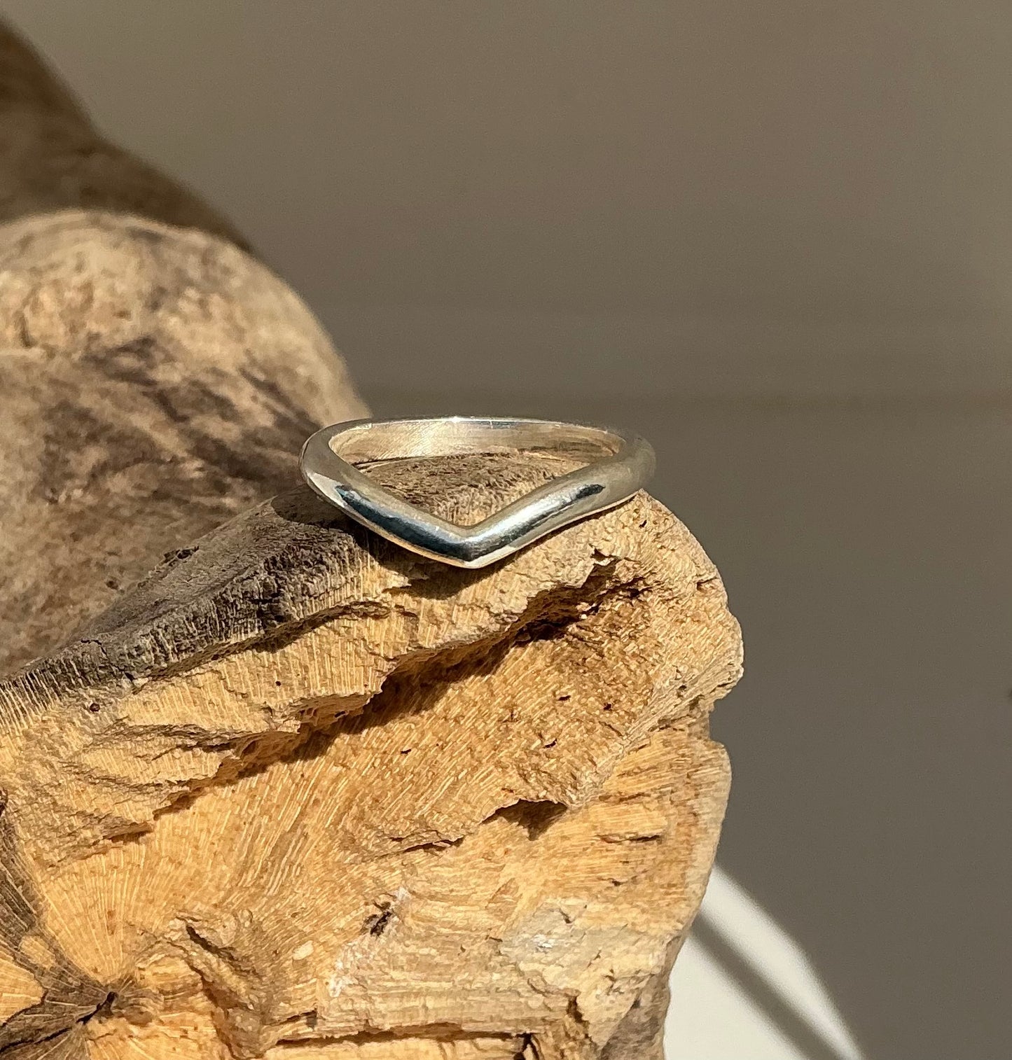 Sterling silver Wishbone ring