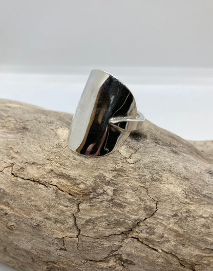 Coffee spoon ring UK size L