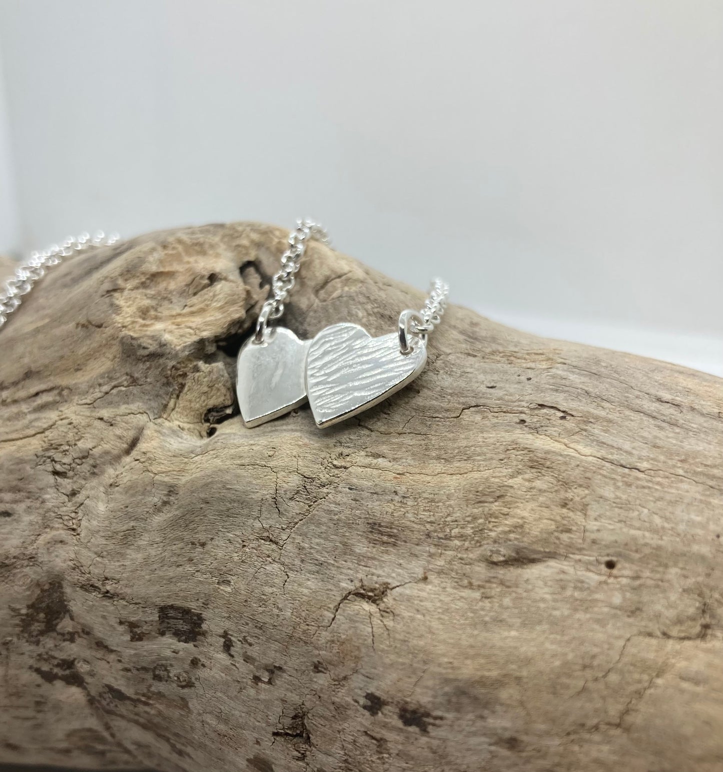 Double heart pendant