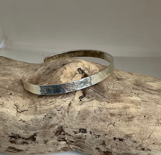 Hammered cuff bracelet