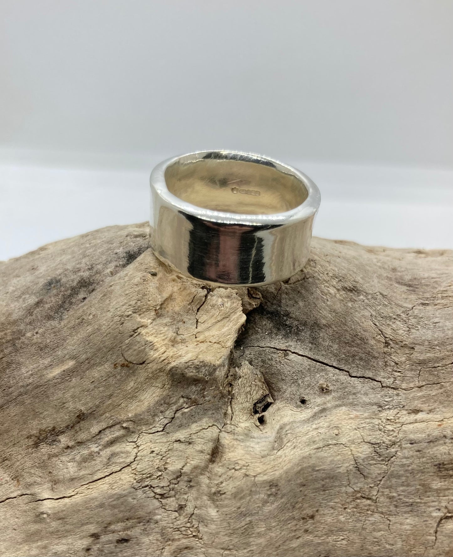 Chunky sterling silver ring UK size M