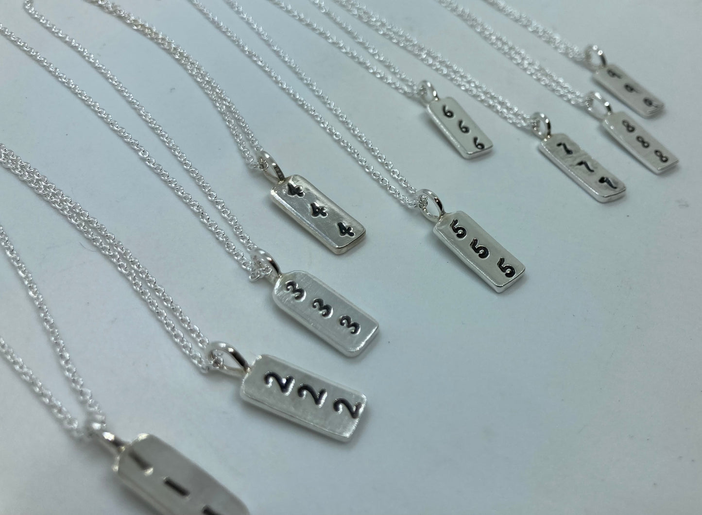 Angel number pendants