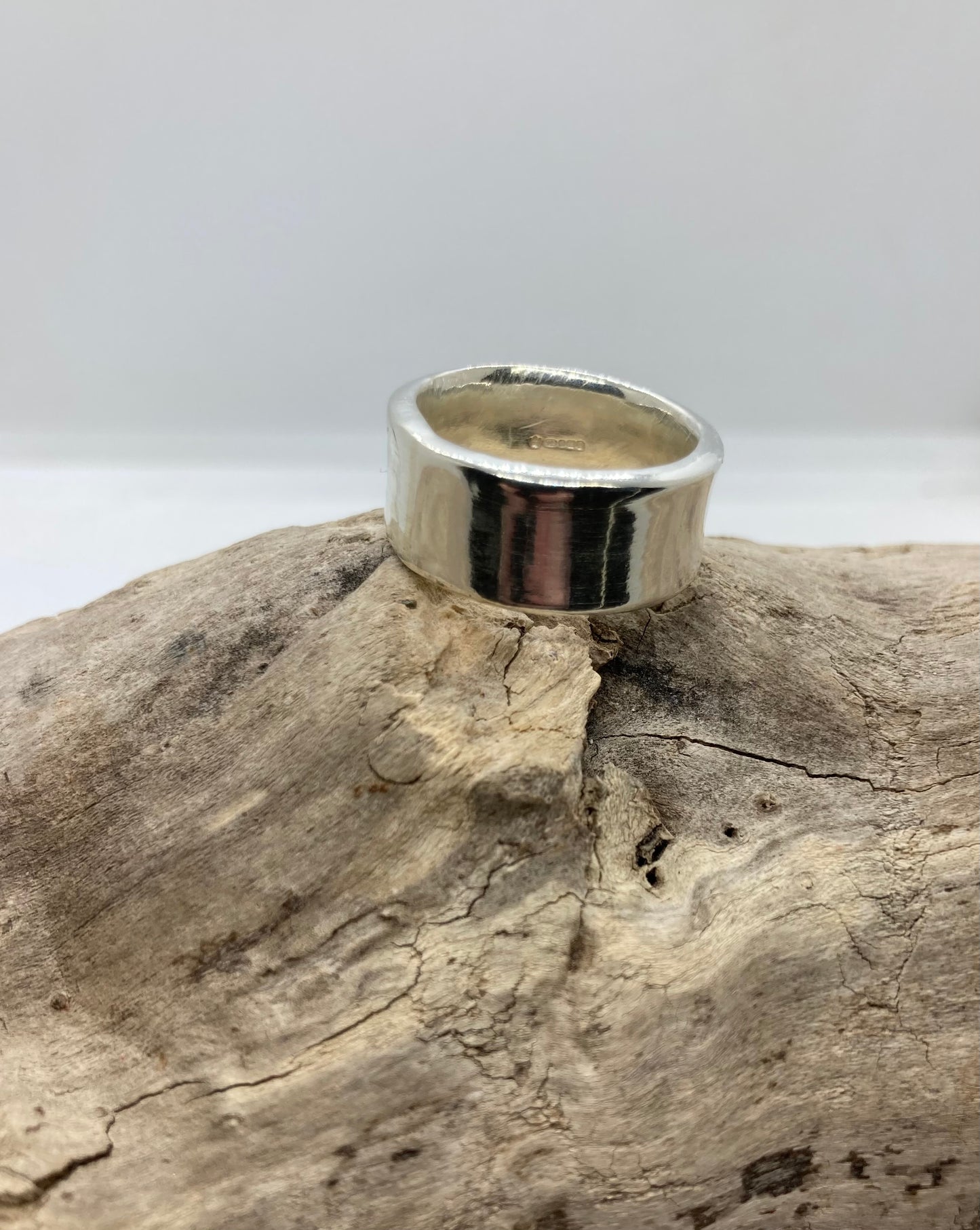 Chunky sterling silver ring UK size M