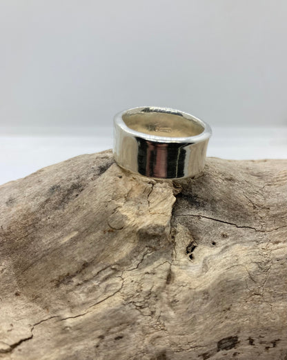 Chunky sterling silver ring UK size M