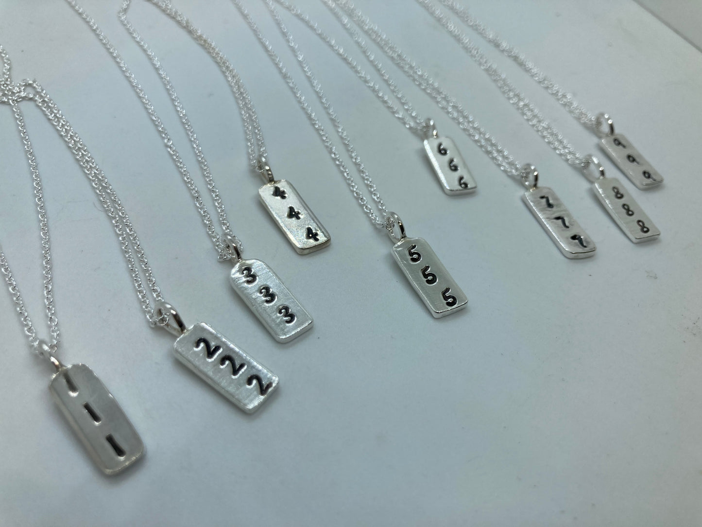 Angel number pendants