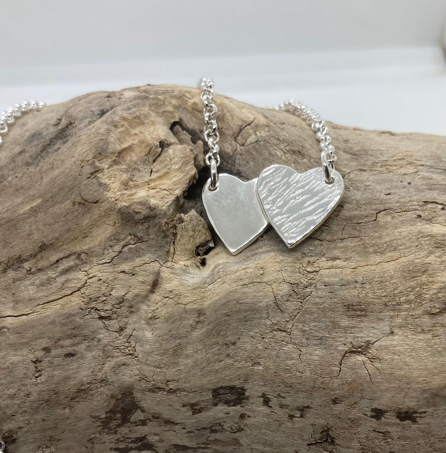 Double heart pendant