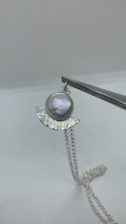 Pearl Sterling silver pendant
