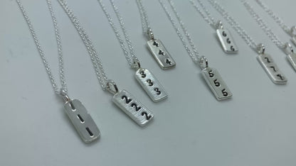 Angel number pendants